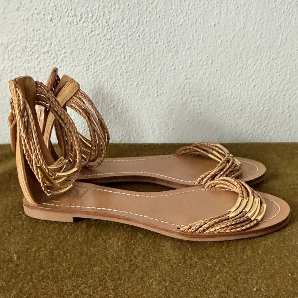 Tory Burch Mignon Braided Flat Sandals Womens 7 - Picture 1 of 7